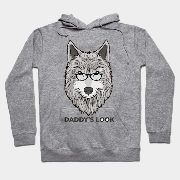 Alpha Wolf Daddy's Look for father's day gift Hoodie by TripleTee